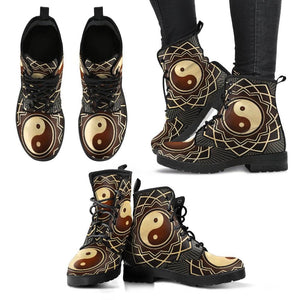 YinYang Mandala 5 Handcrafted Boots