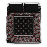 Wicked Black Bandana Duvet Cover Set