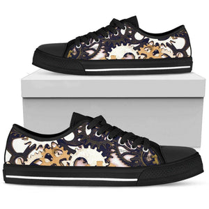 Women's Low Tops Gears (Black Sole)