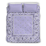 Classic Lavender Bandana Duvet Cover Set