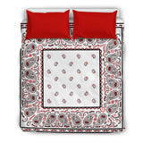 Wicked White Bandana Duvet Set