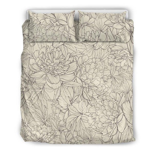 Vintage Floral Sketch (Sweet Corn) - Bedding Sets