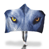 Wolf on alert Blanket