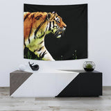 Watercolor Tiger Tapestry