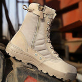 Mens high top military boots