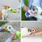 DOG PORTABLE WATER BOTTLE FEEDER BOWL