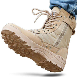 Mens high top military boots