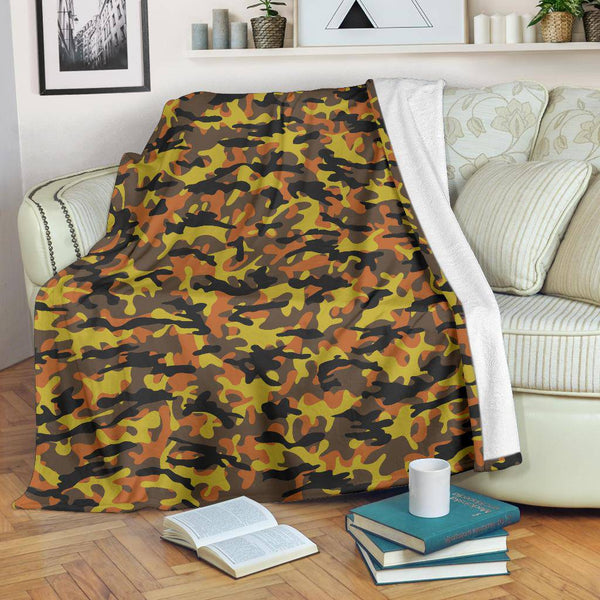 Fall HD Camo Fleece Blanket