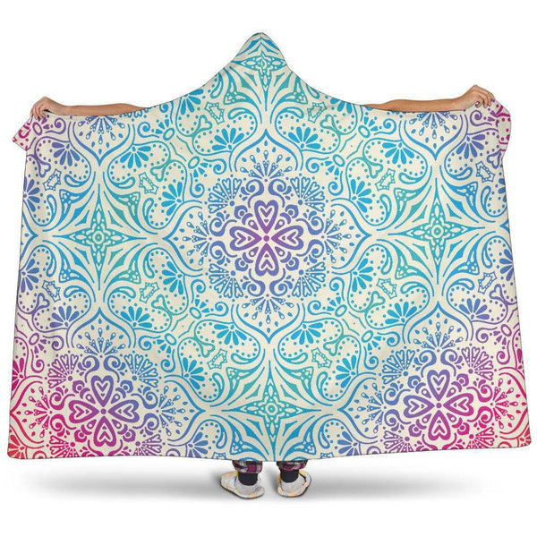 Bohemian Blue Ombre (Sweet Corn) - Hooded Blankets