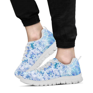 White Mandala Snowflake Festival Sneaker Shoes