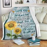 Beautiful Granddaughter Fleece Blanket