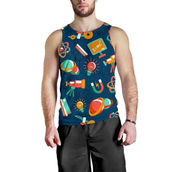 Men's Science All Over Print Tank Top