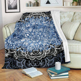 Blue Lotus Fractal Blanket