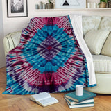 Ultra Plush Groovy Tie Dye Fleece Blanket