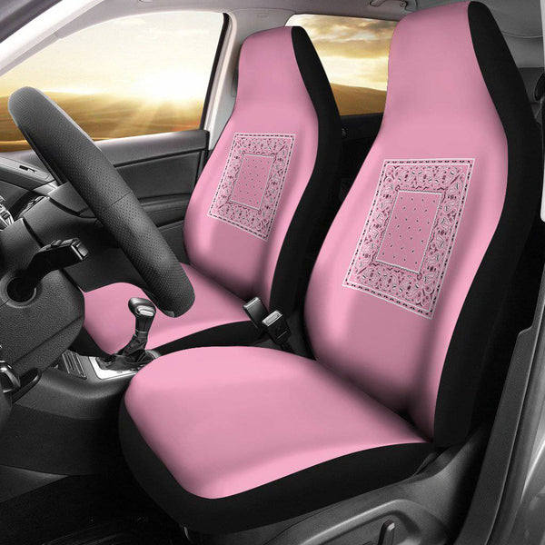 Light Pink Bandana Seat Covers - Minimal
