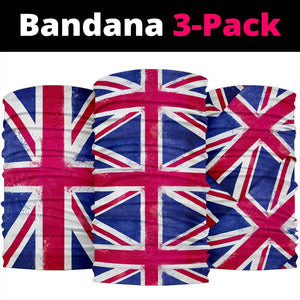 United Kingdom Flag Bandana Headbands 3 Pack