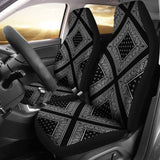 Black Bandana Car Seat Covers - Diamond