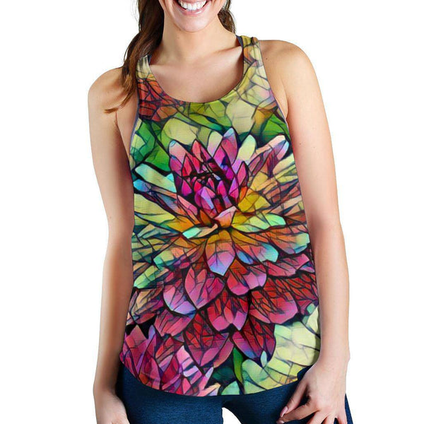 Bright Flower Racerback Tank