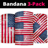 American Flag Bandana Headbands 3 Pack