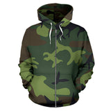 Camo Zip-Up Hoodie