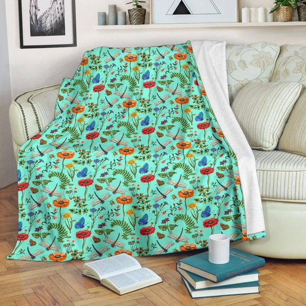 Botanical Flower Blanket