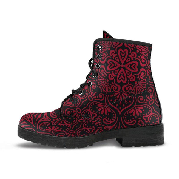 Bohemian Fiesta (Red Jester) - Vegan Leather Boots