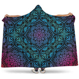 Bohemian Rainbow (Black) - Hooded Blankets