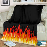 Ultra Plush Flame Bandana Throw Blanket