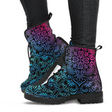 Bohemian Rainbow (Black) - Vegan Leather Boots