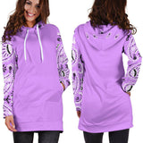 Lilac Bandana Hoodie Dress