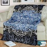 Blue Lotus Fractal Blanket