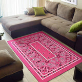 Warm Pink Bandana Area Rugs - Minimal