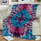 Ultra Plush Groovy Tie Dye Fleece Blanket