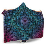 Bohemian Rainbow (Black) - Hooded Blankets