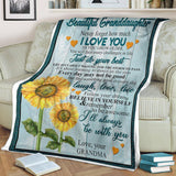 Beautiful Granddaughter Fleece Blanket