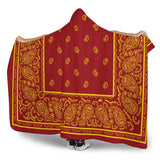 Ultimate Red and Gold Hooded Blanket