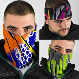 Racing Hexagon Style Colorful Vibes Bandana 3-Pack