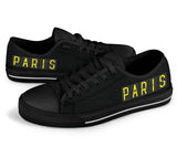 Airport Destinations PARIS - Low Top Canvas Shoes