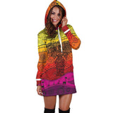 Boho Elephant Women's Hoodie Dress