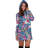 Boho Feather 2 Hoodie Dress