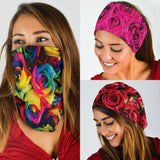 Roses (Red, Pink, Rainbow) - Bandana 3 Pack