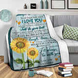 Beautiful Granddaughter Fleece Blanket