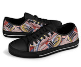 Funky Patterns (Pink) - Low Top Canvas Shoes