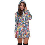 Boho Feather 1 Hoodie Dress