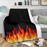 Ultra Plush Flame Bandana Throw Blanket