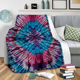 Ultra Plush Groovy Tie Dye Fleece Blanket