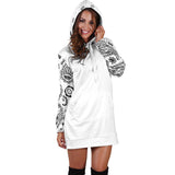 White Bandana Hoodie Dress