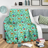 Botanical Flower Blanket