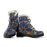 Blue And Gold Bohemian Boots