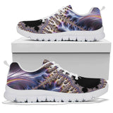 White Fractal Festival Sneaker Shoes